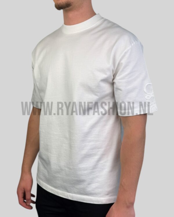 Loewe Arm Logo Cotton T-Shirt White - Afbeelding 2