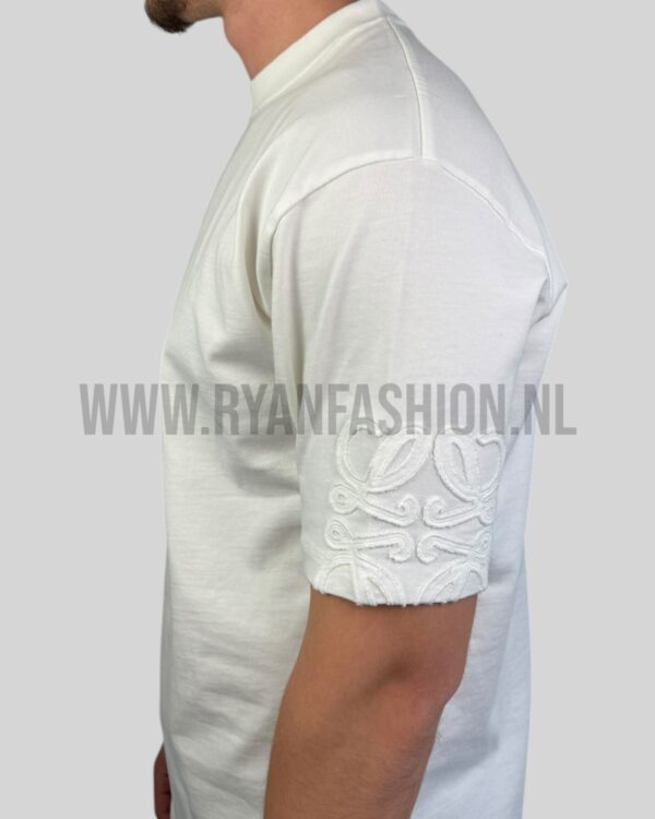 Loewe Arm Logo Cotton T-Shirt White - Afbeelding 3