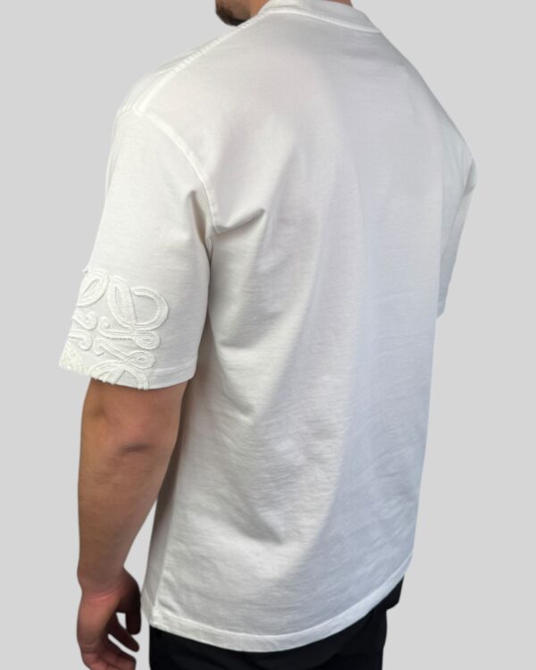 Loewe Arm Logo Cotton T-Shirt White - Afbeelding 4