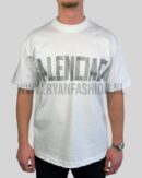 Balenciaga Logo Printed T-Shirt White