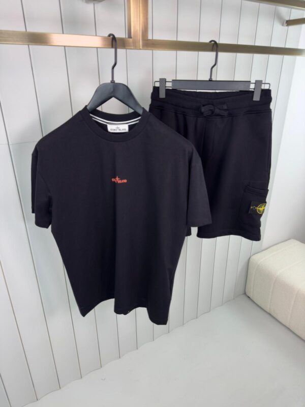 Stone Island Combed Compass Summer Set Black - Afbeelding 2