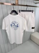 Stone Island Combed Compass Summer Set White