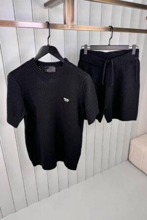 Prada Crochet Summer Set Black