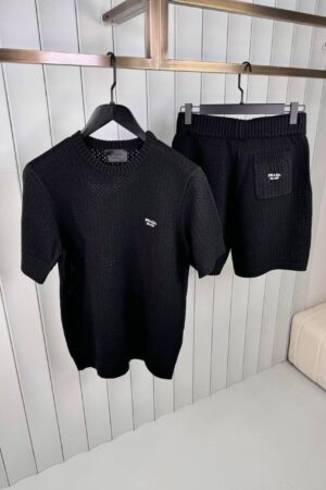 Prada Crochet Summer Set Black