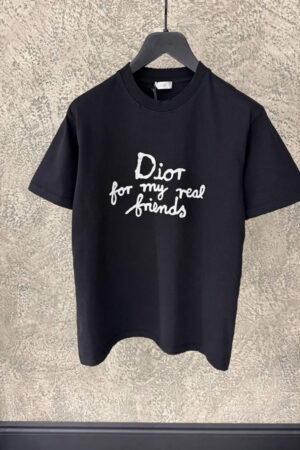 Dior For My Real Friends T-Shirt Black