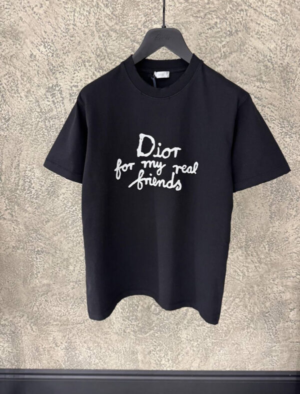 Dior For My Real Friends T-Shirt Black - Afbeelding 2
