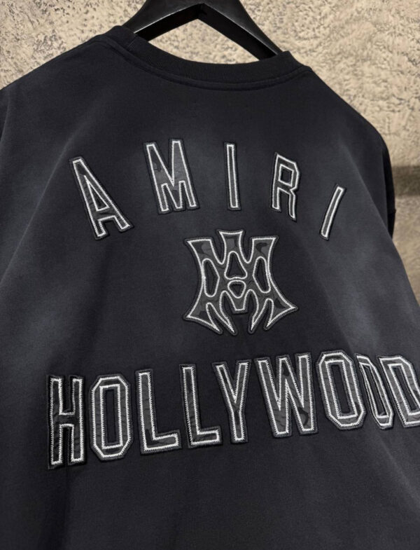 Amiri MA Hollywood T-Shirt Black - Afbeelding 5