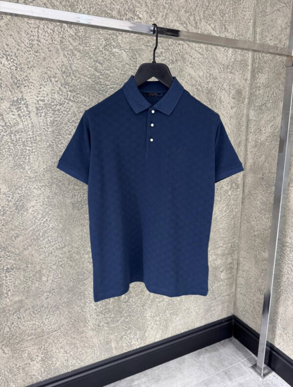 Louis Vuitton Damier Signature Polo Shirt Midnight Blue
