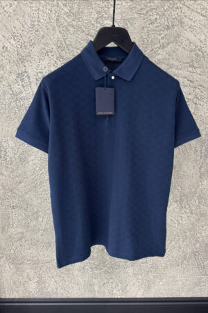 Louis Vuitton Damier Signature Polo Shirt Midnight Blue