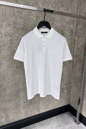 Louis Vuitton Damier Signature Polo Shirt White