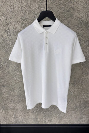Louis Vuitton Damier Signature Polo Shirt White