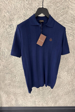 Loro Piana Polo Shirt Navy Blue