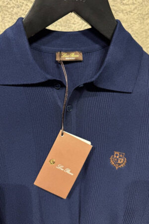 Loro Piana Polo Shirt Navy Blue
