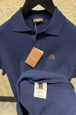 Loro Piana Polo Shirt Navy Blue