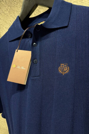 Loro Piana Polo Shirt Navy Blue