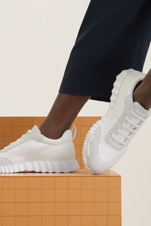 Hermes Bouncing Sneakers White