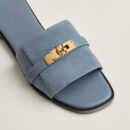 Hermes Giulia Sandal Bleu Grignon
