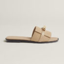 Hermes Giulia Sandal Beige Lin