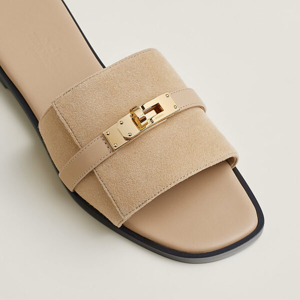Hermes Giulia Sandal Beige Lin - Afbeelding 2