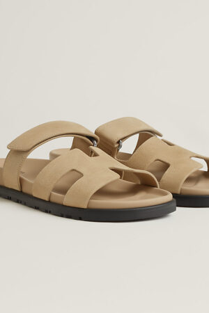 Hermes Chypre Sandal Beige Lin
