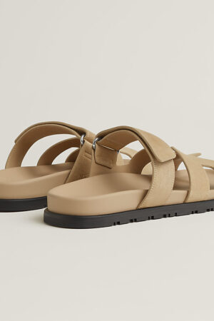 Hermes Chypre Sandal Beige Lin