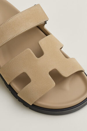 Hermes Chypre Sandal Beige Lin