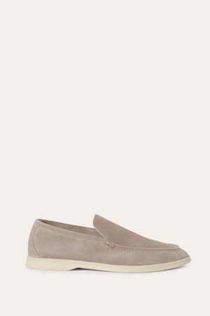 Loro Piana Summerwalk Suede Loafers Classic Beige