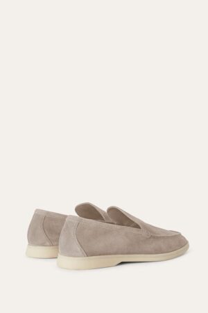 Loro Piana Summerwalk Suede Loafers Classic Beige
