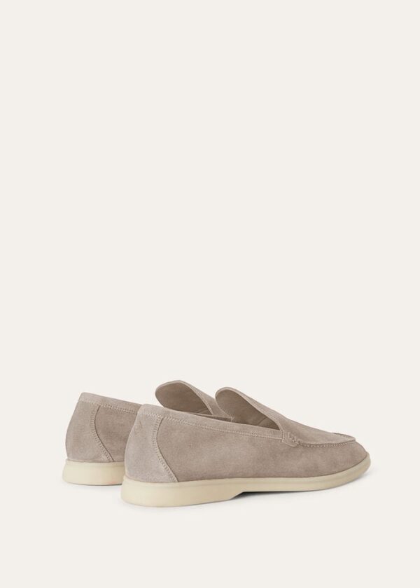 Loro Piana Summerwalk Suede Loafers Classic Beige - Afbeelding 6