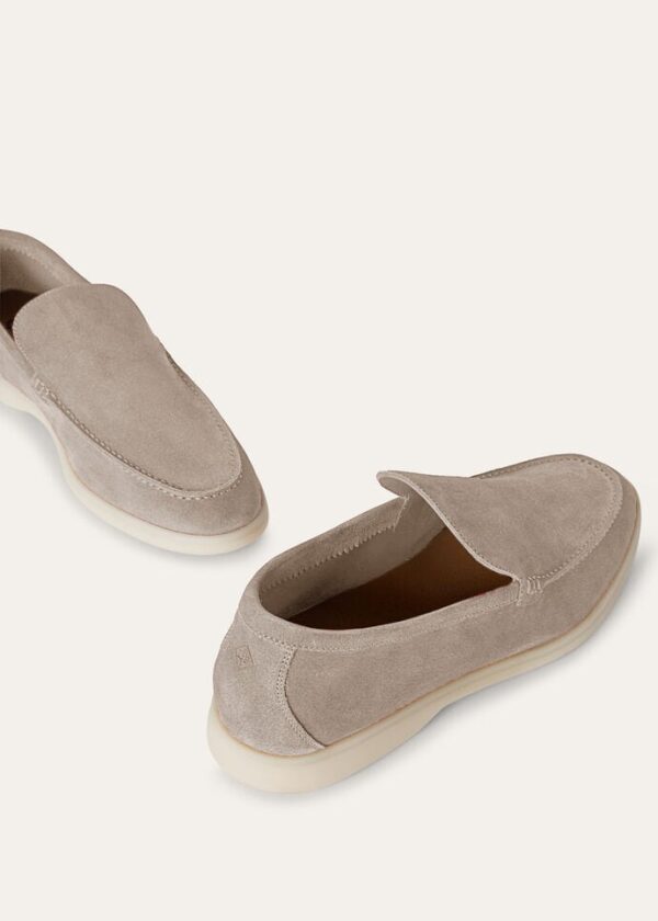 Loro Piana Summerwalk Suede Loafers Classic Beige - Afbeelding 3