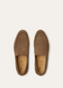 Loro Piana Summerwalk Suede Loafers Dusk Brown