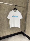 Jacquemus Le T-Shirt Typo White Blue