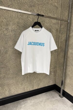 Jacquemus Le T-Shirt Typo White Blue