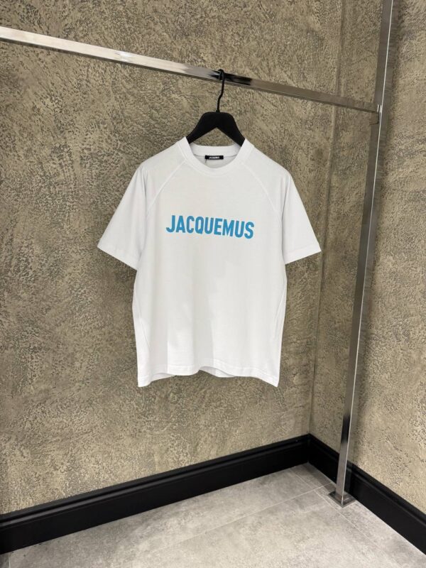 Jacquemus Le T-Shirt Typo White Blue