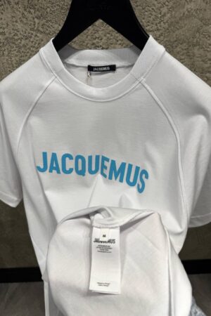 Jacquemus Le T-Shirt Typo White Blue