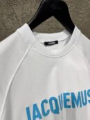 Jacquemus Le T-Shirt Typo White Blue