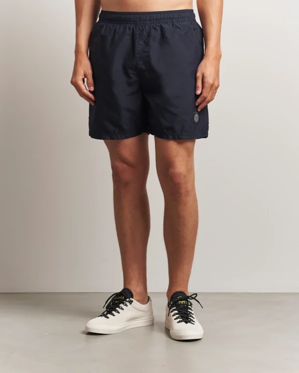 Stone Island Brushed Nylon Zwembroek Navy Blue - Afbeelding 4