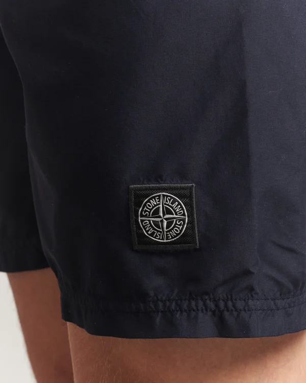 Stone Island Brushed Nylon Zwembroek Navy Blue - Afbeelding 3