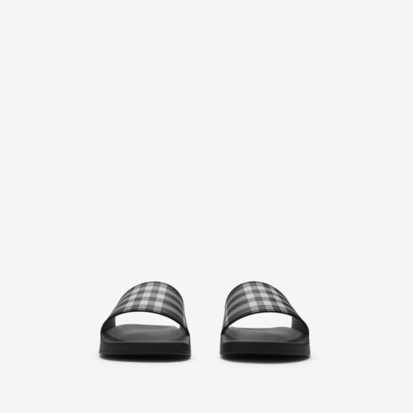 Burberry Furley Geruite Slippers Black - Afbeelding 3