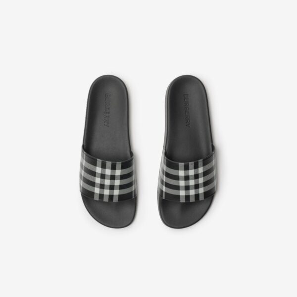 Burberry Furley Geruite Slippers Black - Afbeelding 5