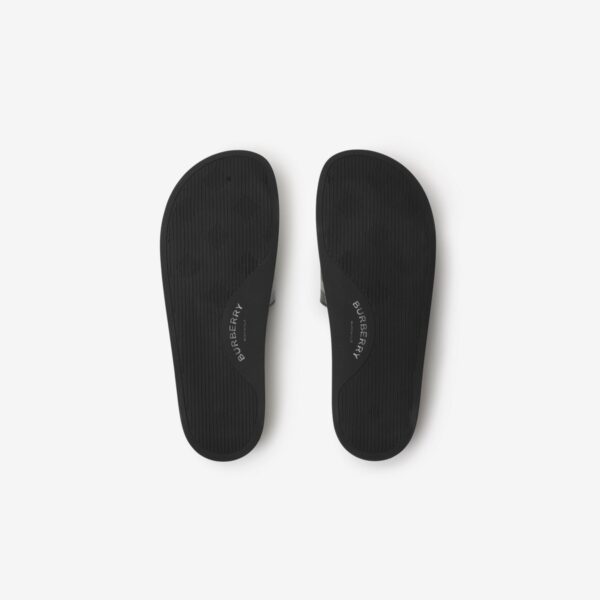 Burberry Furley Geruite Slippers Black - Afbeelding 6