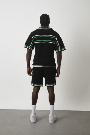 Casablanca Crochet Summer Set Black Green