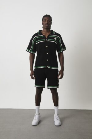 Casablanca Crochet Summer Set Black Green