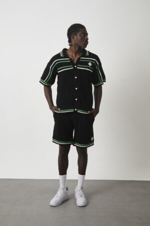 Casablanca Crochet Summer Set Black Green