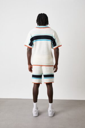 Casablanca Crochet Summer Set Blue Orange