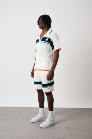 Casablanca Crochet Summer Set Blue Orange
