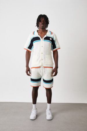 Casablanca Crochet Summer Set Blue Orange