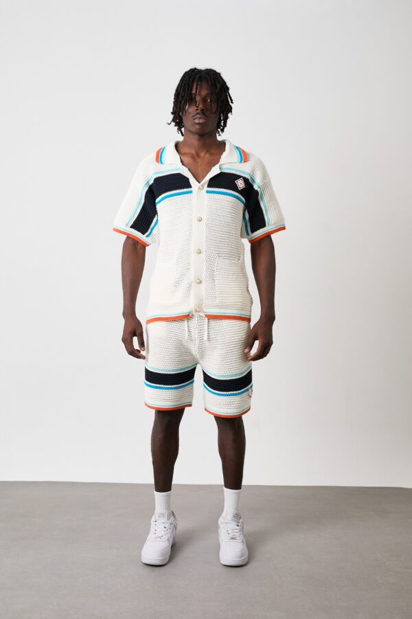 Casablanca Crochet Summer Set Blue Orange