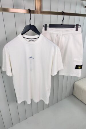 Stone Island Combed Compass Summer Set White
