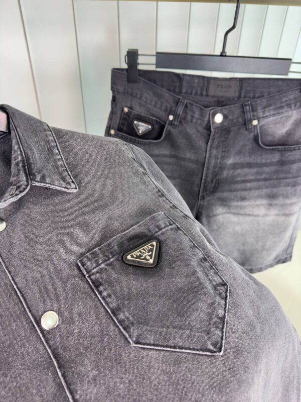Prada Denim Summer Set Black - Afbeelding 4